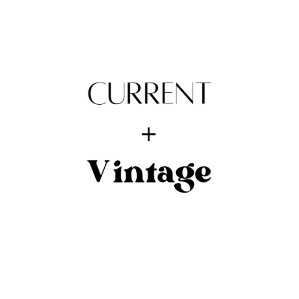 CURRENT + VINTAGE on Social Media!!!